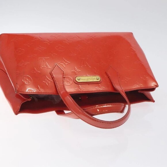 LOUIS VUITTON Monogram Vernis Wilshire PM Bag Orenge Sunset - Picture 7 of 16
